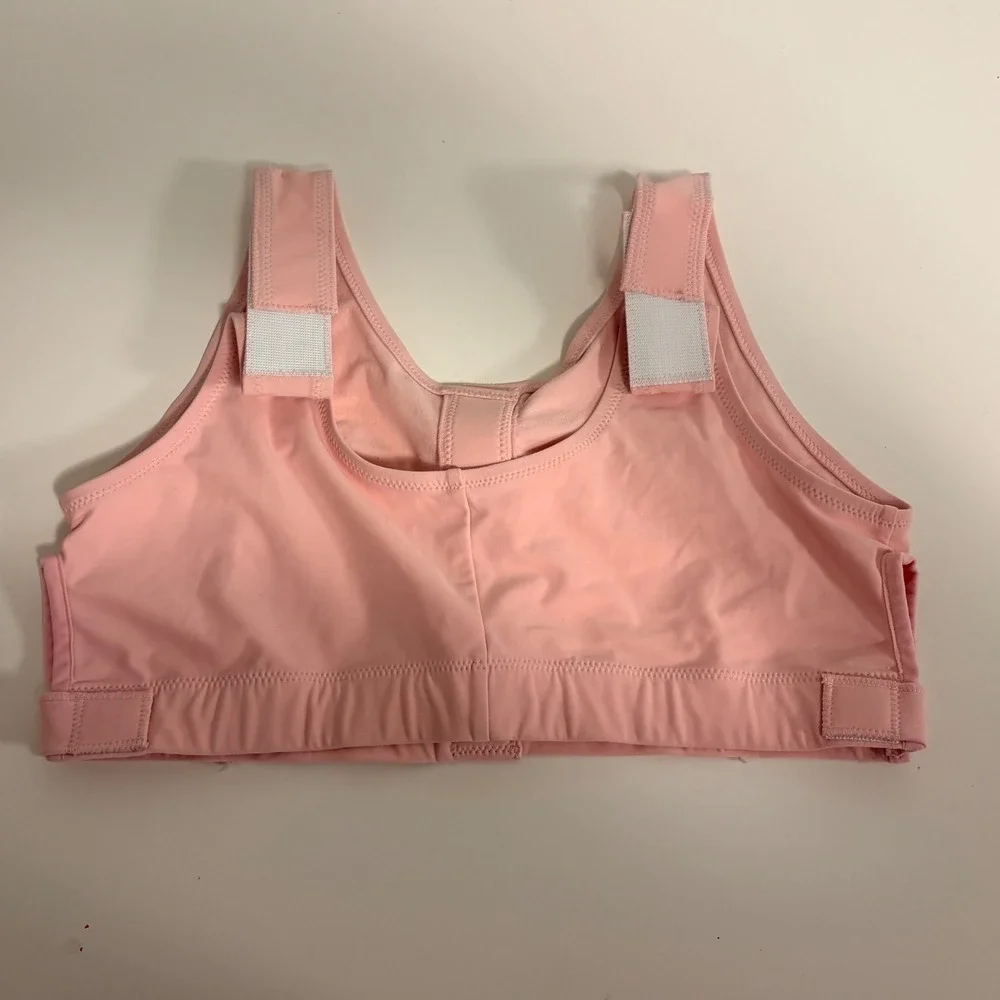 Masthead Elizabeth Pink Surgical Bra Size M Front Closure Adjustable Straps